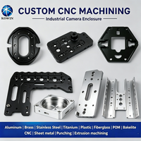 Boîtier de caméra industrielle anodisé couleur personnalisée, conforme ROHS, en aluminium CNC pour machines de surveillance visuelle automatisées