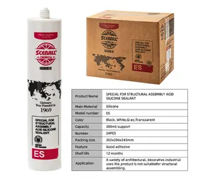 Mastic imperméable adhésif en silicone non fissurant, adhésif acrylique à base d'eau hautement élastique pour l'étanchéité des joints