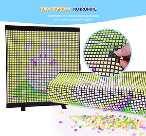 DIY <b>Beads</b> Craft Kit 2000 Pcs No Ironing Flexible Mesh Canvas Decorative Painting <b>Set</b> for Kids Creative Educational Gift - Product Image 5