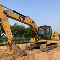 Expédition rapide, excavatrice Caterpillar 320GC d'occasion avec peinture d'origine à 100% et peu d'heures de fonctionnement, à vendre