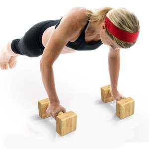 معدات تمارين الكاليستينكس من JQ، قضبان متوازية خشبية محمولة، حامل تمارين الضغط، قضبان متوازية للتدريب الخارجي - Product Image 5