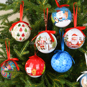 High Quality <b>Foam</b> Wrapped Christmas Hanging Ornament <b>Sticker</b> Printed Shatterproof European Style Customizable Design - Product Image 3