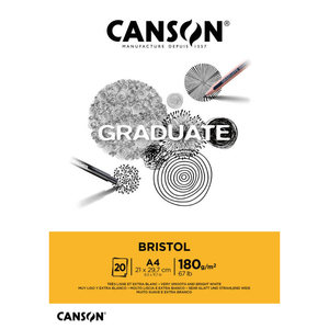 CANSON - ALBUM GRADUATE BRISTOL A4 20 HOJAS - Product Image 1