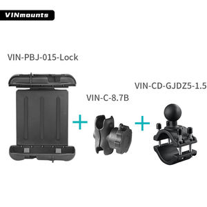 VINmounts Heavy Duty Lockable 8 Inch <b>Tablet</b> Mount with 8.7cm Dual Socket Arm 360° Adjustable Warehouse Forklift Use - Product Image 3