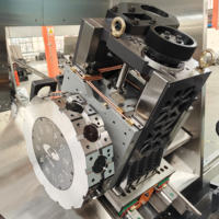 Tour CNC à tourelle sur axe Y, à banc incliné, modèle TCK56Y, avec système Fanuc, 12 stations d'outillage motorisé, centre de tournage robuste à broche unique