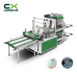 Polythene bag making machine CX-600 Double layers Four Channel Computer popular biodegradable carry bag making machine