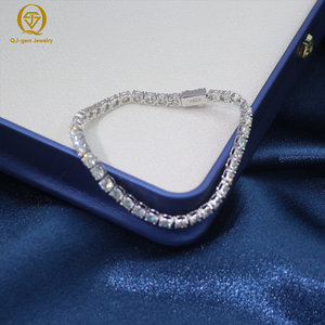 Custom 10k Gold Bracelet 6-9inches 3mm 10k Solid Gold VVS Lab Grown Diamonds Hpht Tennis Link Chains Bracelet <b>for</b> Women <b>Men</b> - Product Image 3