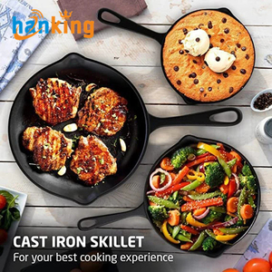 Ehanking Cast Iron Frying <b>Pan</b>, Non Stick Frying <b>Pan</b> For Gas Induction Cooker, Kitchen Cooking Tools Cookware - Product Image 3