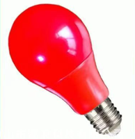 Ampoule LED rouge pour lanterne de mariage, décoration E27, dissipateur thermique en plastique-aluminium, lumières décoratives de Noël et de fêtes