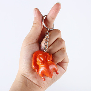 Pendentif alimentaire simulé, porte-clés canard rôti, ornement canard rôti, porte-clés cadeau farfelu - Product Image 4