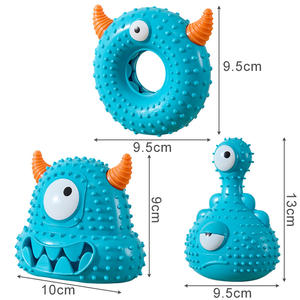 Jouet à mâcher pour chien en silicone de qualité alimentaire, petit monstre mignon, nettoyage <span class=keywords><strong>des</strong></span> dents, jouet interactif résistant aux morsures, jouet <span class=keywords><strong>sonore</strong></span>, fournitures pour animaux de compagnie - Product Image 6