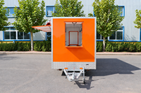 Food Truck avec autocollants personnalisés, Meilleure vente de remorque alimentaire entièrement équipée Ice Cream Trailer