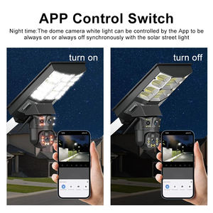 Tours d'éclairage solaires avec caméra, chasse, sentier, alimentation solaire, CCTV connecté sans fil, carte SIM 4G, 360 degrés - Product Image 4