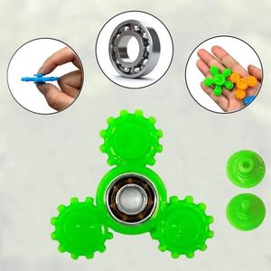 Mini juguetes giratorios de 4 cm para los dedos, tornasoles de plástico, juguetes educativos de formas variadas - Product Image 5