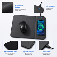 Tapis de souris sans fil personnalisé avec logo, accessoire PC, ordinateur portable, bureau, charge sans fil 10W/15W