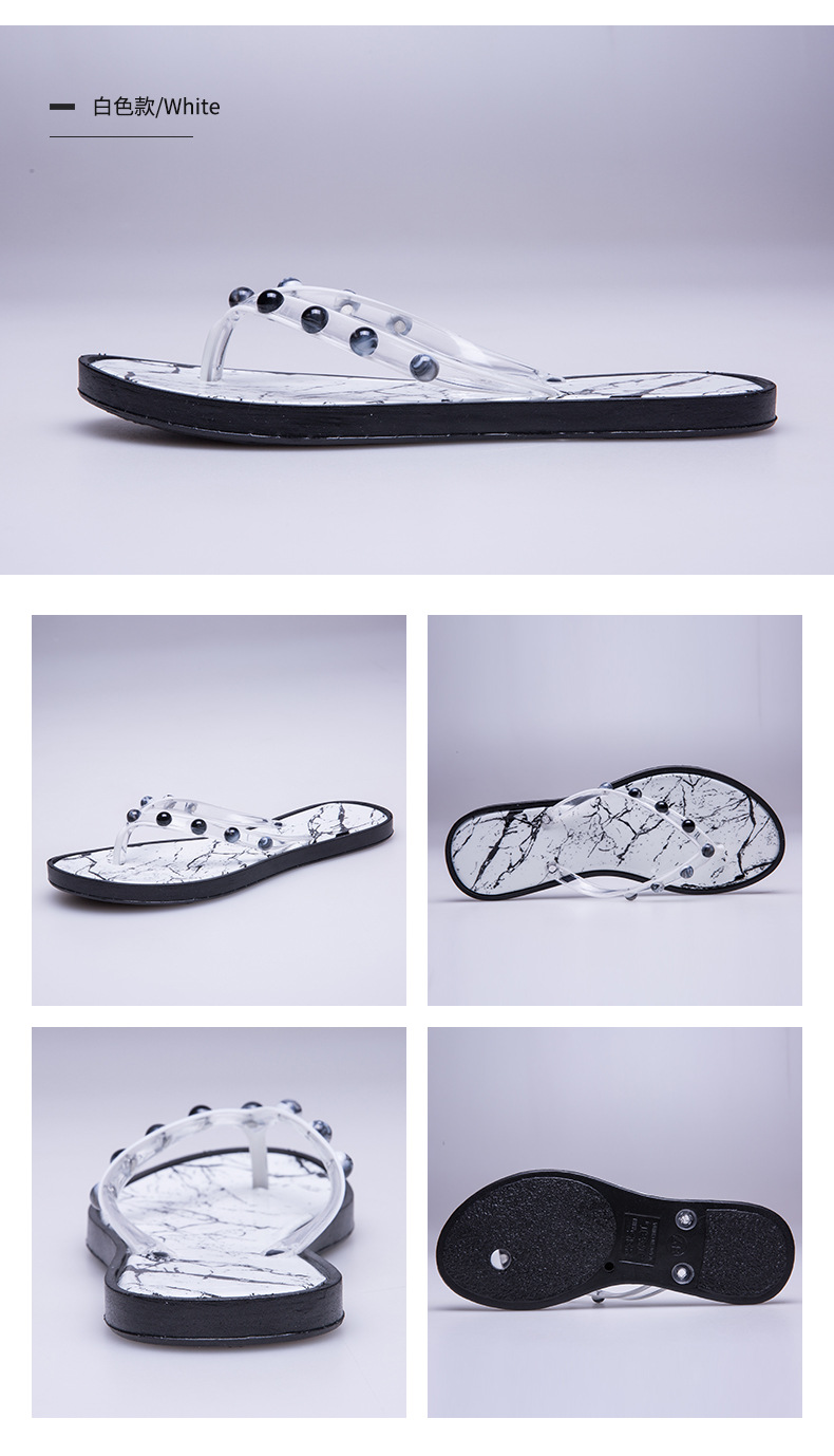 Women PVC Light-weight Sole Flip-flops Slippers Custom Beach Flip flops Ladies