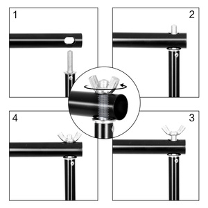DB Telescopic Metal Background <b>Stand</b> 2.6x3M Adjustable Photo Video Studio <b>Backdrop</b> <b>with</b> Carry Bag - Product Image 5