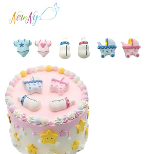 Décorations de gâteau comestibles nouveau-né bébé thème Cupcake décorations fabricant fournitures 3d en forme de fête personnalisée - Product Image 1