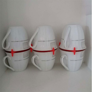 Ajustable al por mayor apilable soporte para tazas de café organizador de tazas de plástico estante organizador de bebidas apilador - Product Image 2