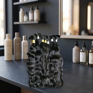 Cabello Humano Virgen Brasileño Remy, Liso y Rizado, a Granel, Crudo, con Doble Trama a Máquina, 100 Gramos, Todos los Colores - Product Image 3