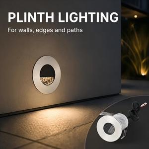 Lampada LED da Esterno <span class=keywords><strong>a</strong></span> Mezzaluna da Incasso 3W DC12-24V, Lampada Direzionale <span class=keywords><strong>a</strong></span> Nido d'Ape per <span class=keywords><strong>Sentieri</strong></span> e Parchi D45-FWBY - Product Image 1