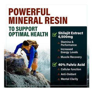 แคปซูลสารสกัดจาก shilajit ออร์แกนิกบริสุทธิ์อาหารเสริมเพื่อสุขภาพสำหรับผู้ชายผู้หญิงแคปซูล120เพื่อสุขภาพ - Product Image 2