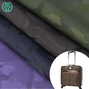 Produsen Spot Kationik Dua Warna Kamuflase Tahan Air Jacquard 300d Kain Oxford dengan PU Dilapisi untuk Tas Bagasi