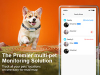 GPS Inteligente para Mascotas con Rastreo 24/7, Diagnóstico Veterinario por IA, Geocerca, Vista Multi-Mascota, 4G, Monitor de Salud IOS/Android, Silicona Impermeable