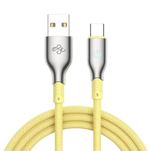 Câble USB-C de charge rapide 3A en gros <span class=keywords><strong>avec</strong></span> lumière LED, <span class=keywords><strong>coque</strong></span> en alliage de zinc tressée 48 brins, <span class=keywords><strong>cordon</strong></span> de chargeur 36W max, câble USB pour téléphone - Product Image 3