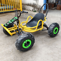 Go-Kart a Pedales con Motor de Gasolina de 212cc y 4 Tiempos, Velocidad Máxima de 70km/H, Todoterreno, para Niños y Adultos, Capacidad de Carga de 200kg
