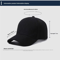 Gorra de Béisbol de Poliéster de Color Sólido para Adultos, con Logotipo Personalizado Impreso y Bordado, Ajustable, Unisex, para Uso en Exteriores y Golf