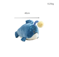 Nouveauté transfrontalière : Jouets en peluche animaux marins (Oignon de mer, Crabe) en coton PP, cadeau d'anniversaire, souvenir d'aquarium, ODM, polyester, 31-50cm