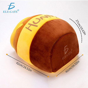 Coussin pour animaux Ele-Gate Honey Jar pour chats et chiens, sac de couchage en peluche douce avec intérieur chaud, lit confortable pour animaux - Product Image 3