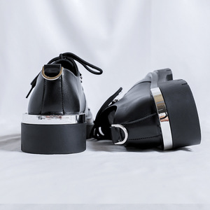 <span class=keywords><strong>Chaussures</strong></span> Derby Luxueuses pour Couples Confortables à Bout Épais Rehaussantes Antidérapantes Polyvalentes pour Travail Formel en Cuir de Vachette PU - Product Image 6