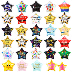 Globos de Fiesta Españoles de Papel de Aluminio con Forma de Estrella de Cinco Puntas de 18 Pulgadas, Empaquetados Individualmente, para Año Nuevo, Navidad, <span class=keywords><strong>Cumpleaños</strong></span> - Product Image 2