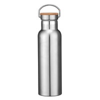 Bouteille d'eau noire isolée en acier inoxydable, Spray noir, Durable, ml