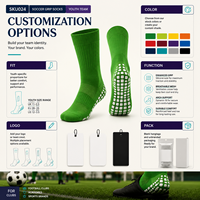Chaussettes de football antidérapantes pour équipes de jeunes B2B, pour kits de match et programmes d'équipes, avec options de tailles graduées, fourniture personnalisée