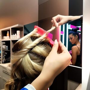 Pinces de Coiffure Professionnelles Noires et Roses en Gros, Pinces à <span class=keywords><strong>Cheveux</strong></span> pour Salon, Outils de Coiffure, Pinces de Séparation avec Logo Personnalisé - Product Image 3