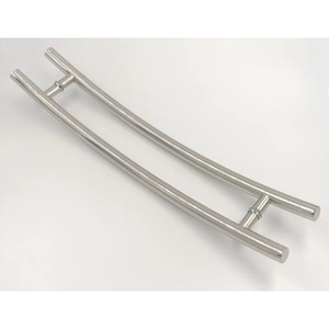 Manija de puerta tipo C de acero inoxidable curvada y redondeada de 800 mm, de doble cara, de alta resistencia, para entrada principal de vidrio - Product Image 5