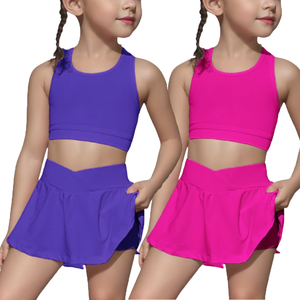 Ropa Deportiva para Niños, Oferta en Ropa Infantil, Tops Deportivos, Conjuntos Deportivos para Niñas, Ropa de Yoga y Fitness, Diseño de Logotipo Personalizado, Ropa para Niños - Product Image 1