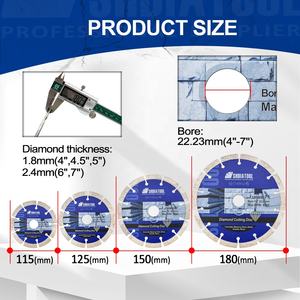 شفرة المنشار الماسي للقطع الجاف ، شريحة توربو ، شفرة القطع الماسية للجرانيت والرخام بالزوايا - Product Image 6