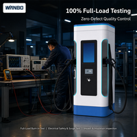 Borne de recharge rapide DC pour véhicules électriques Wanbo-587 60-240kW à double pistolet CCS1 CCS2 avec double écran CE