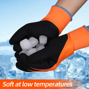 XINGYU 10 ℉ impermeable a prueba de viento pantalla táctil cálidos guantes de invierno para hombres guantes de trabajo recubiertos de látex cálidos guantes de trabajo de construcción - Product Image 6