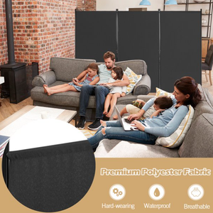 Pantalla wSteel para decoración, sombrilla impermeable, divisor de habitación de 3 paneles, pantalla plegable de privacidad - Product Image 5