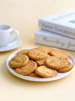 Verpakkingen met aangepast logo, hoogvezel gezonde groothandelsnack chiazaadkoekjes, gezonde snackkoekjes, korte koekjes