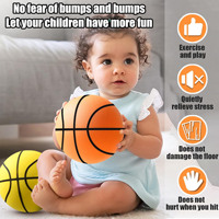 Ballon de basketball silencieux en polyuréthane, nouvelle version améliorée, pour jeu d'arcade et entraînement en intérieur