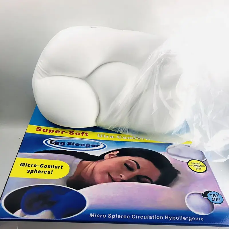 All-Round Sleep Pillow Soft Decompression Neck Support Head Rest Air Cushion 3D Micro Airball Multifunctional Egg Sleeper Pillow