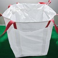 Blanc personnalisé 1 tonne 2 tonnes grand sac de sable tissé en polypropylène recyclable étanche à l'humidité jumbo FIBC élingue pour sable Fibc grand tissé