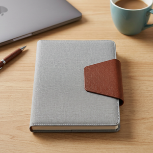 Cuaderno Profesional Hecho a Mano con Cubierta de Lona Personalizable, Encuadernado en Cuero PU, 192 Páginas, Planificador de 12 Meses, para Uso Corporativo y de Oficina - Product Image 3