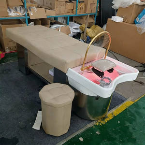 Sillón de Lavado para Salón de Belleza, Lavacabezas, Estación de Lavado de Cabello, Cama de Champú, Silla de Lavado de Cabello, Lavabo y Silla para Salón - Product Image 2